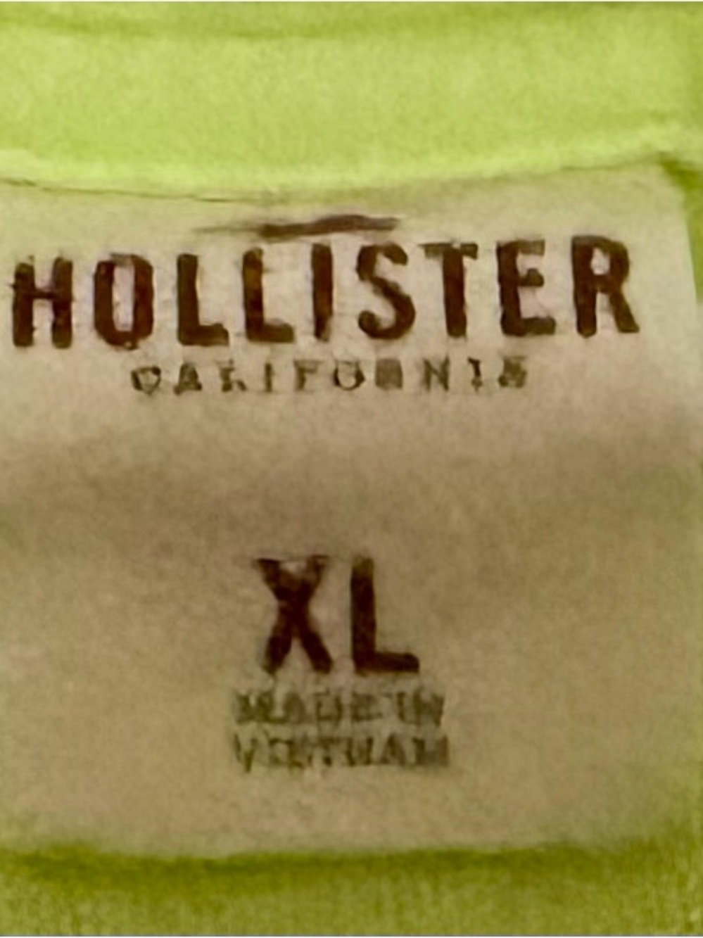 Hollister ladies "Beach Cruiser" Lime Green Graphic Tee - Picture 2 of 3